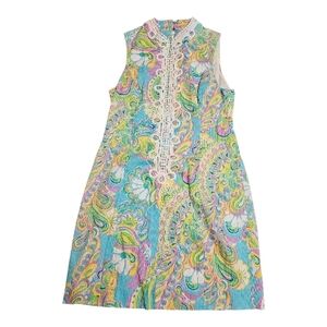Lilly Pulitzer Multicolor Paisley  Dress Size 6